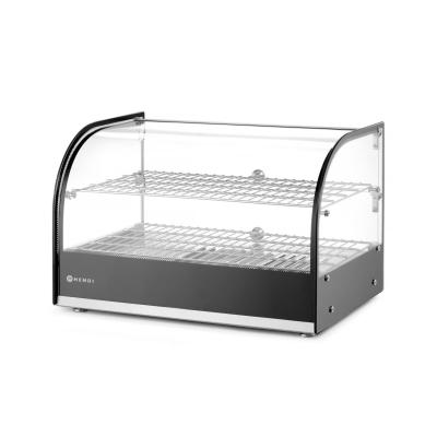 Vitrína ohřívací nastavitelná, HENDI, dvě patra, Černá, 230V/800W, 554x376x(H)376mm | 273999
